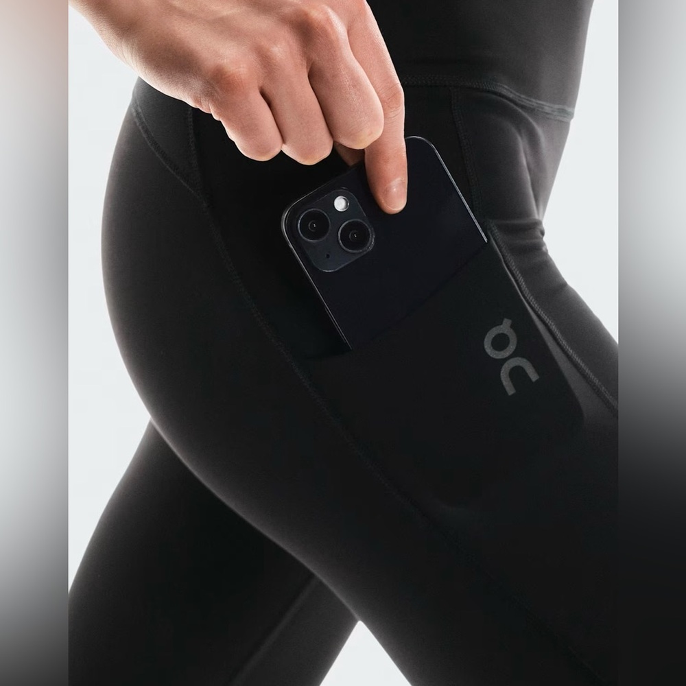 NWT [On Running] Performance Tights Winter Athletic Leggings Black Women's XXL - Picture 3 of 13